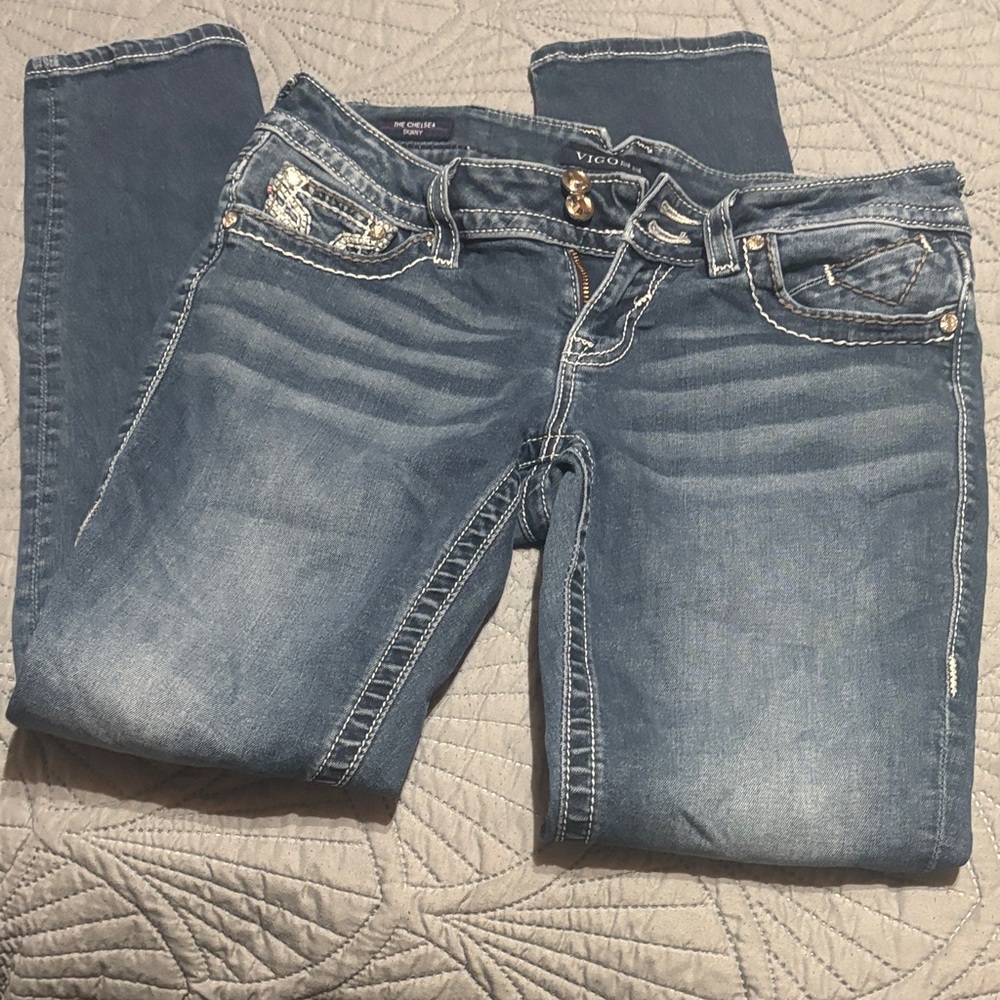 Vigoss Women's Classic Blue Skinny Jeans